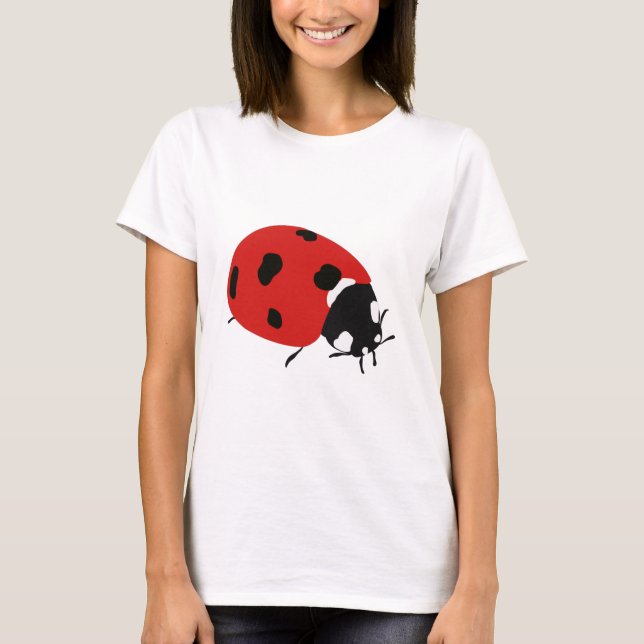 T-shirt Illustration de la coccinelle rouge (Devant)