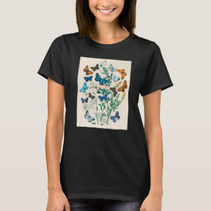 T-shirt Illustration de la composition Vintage des fleurs 