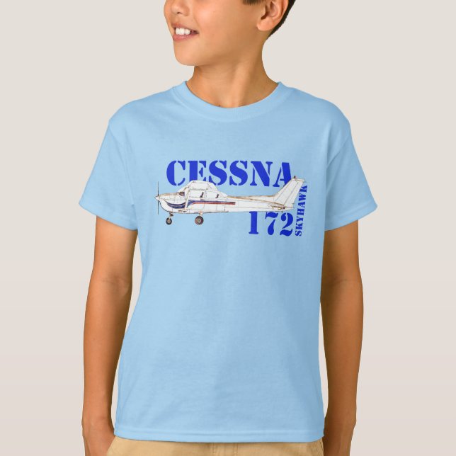 T-shirt Illustration de la conception d'avion Cessna 172 S (Devant)