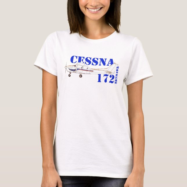 T-shirt Illustration de la conception de l'avion Cessna 17 (Devant)