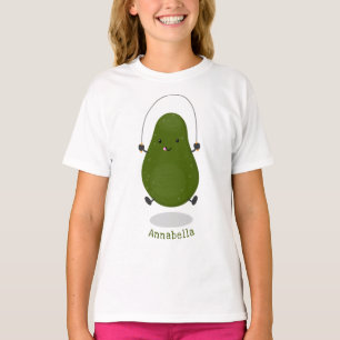 T-shirt Illustration de la corde à sauter à l'avocat migno