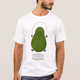 T-shirt Illustration de la corde à sauter à l'avocat migno