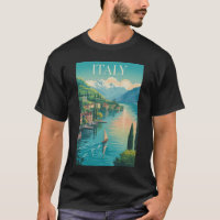 Illustration de la côte d'Amalfi en Italie Art de 