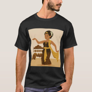 T-shirt "Illustration de la danseuse balinaise