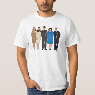 T-shirt Illustration de la famille royale sans visage