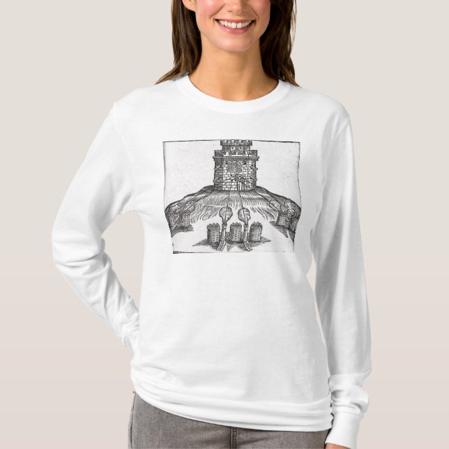 T-shirt Illustration de la guerre de siège (Devant)