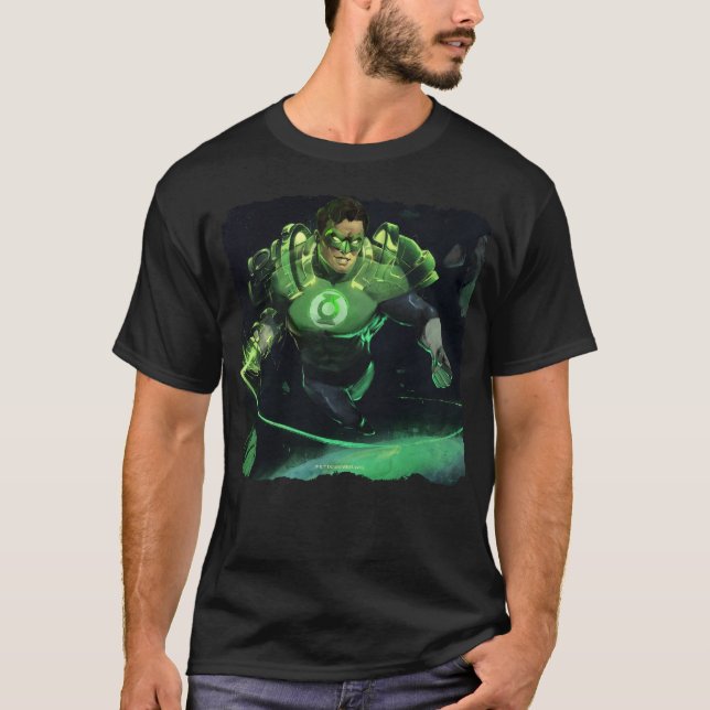 T-shirt Illustration de la lanterne verte de la crise infi (Devant)