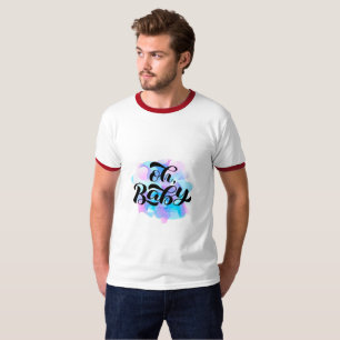 T-shirt Illustration de la lettre de la brosse de bébé