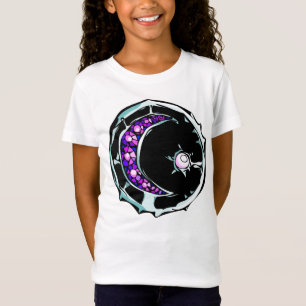T-Shirt Illustration de la lune et de l'étoile du croissan