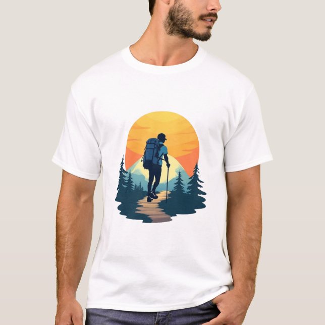 T-shirt Illustration de la nature de l'aventure (Devant)