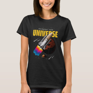 T-shirt Illustration de la navette spatiale de l'univers c