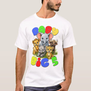 T-shirt Illustration de la nurserie de safari mignonne Big