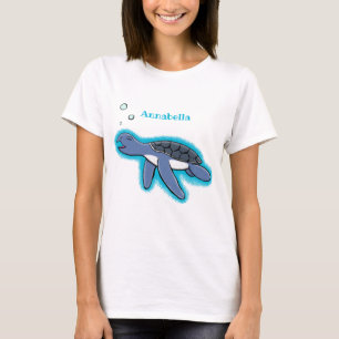 T-shirt Illustration de la petite tortue de mer