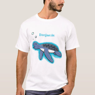 T-shirt Illustration de la petite tortue de mer