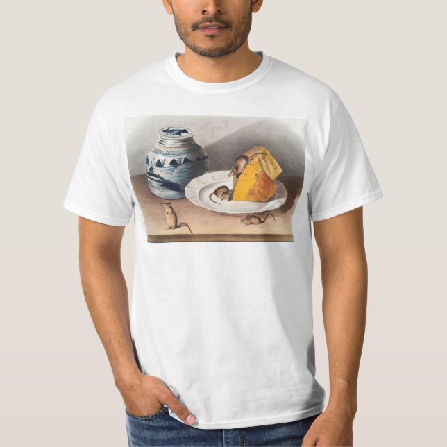 T-shirt Illustration de la souris (Mus-musculus) (Devant)