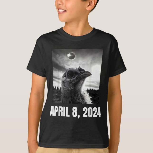 T-shirt Illustration de la totalité de l'éclipse solaire d (Devant)