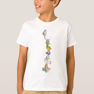 T-shirt Illustration de la tour Little Funny lovebirds