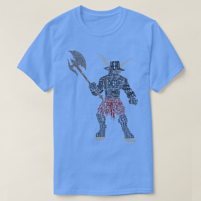 T-shirt Illustration de la typographie du minotaure 2 (Design devant)