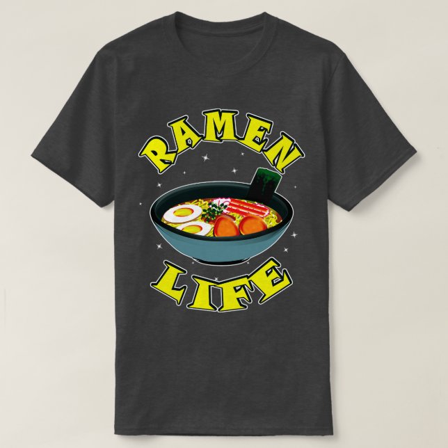 T-shirt Illustration de la vie du cool Ramen (Design devant)