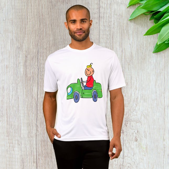 T-shirt Illustration de la voiture verte pour enfants (Créateur téléchargé)