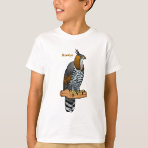 T-shirt Illustration de l'aigle à faucon orné