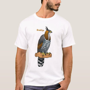 T-shirt Illustration de l'aigle à faucon orné