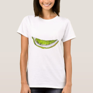 T-shirt Illustration de l'aquarelle de fruit en tranches d