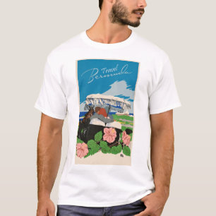 T-shirt Illustration de l'art de voyage des Bermudes vinta