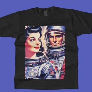 T-shirt Illustration de l'astronaute vintage