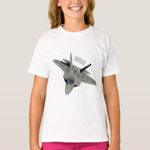 T-shirt Illustration de l'avion de chasse