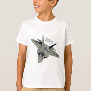 T-shirt Illustration de l'avion de chasse