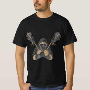 T-shirt Illustration de l'bâton de crosse Vintage de cross