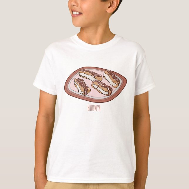 T-shirt Illustration de l'éclair de chocolat (Devant)