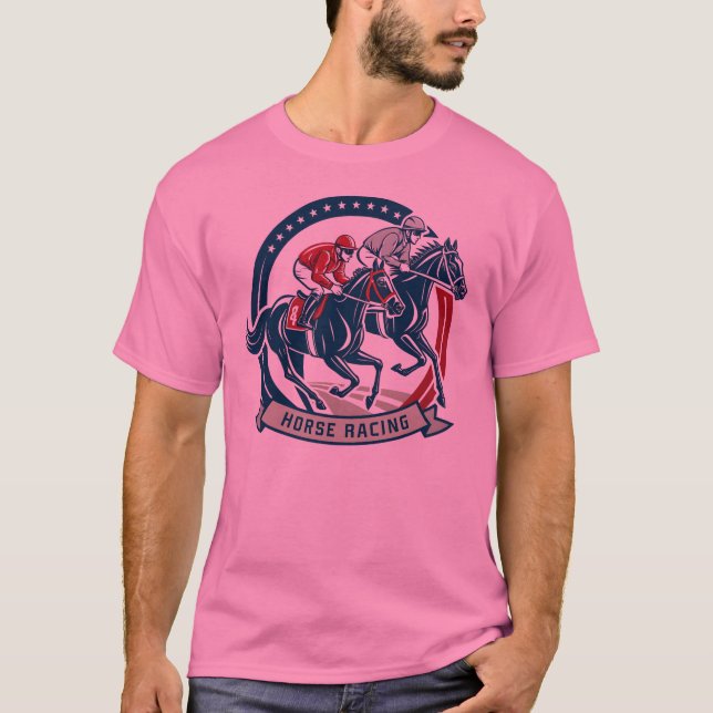 T-shirt Illustration de l'équitation dynamique (Devant)