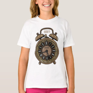T-shirt Illustration de l'horloge d'alarme