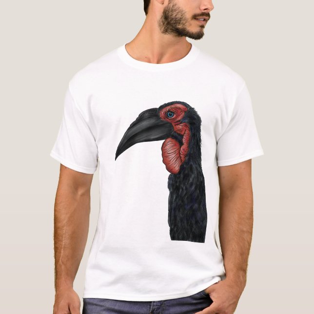 T-shirt Illustration de l'hornbill du Sud (Devant)
