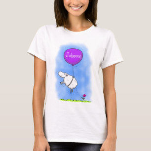 T-shirt Illustration de l'humour en ballons de mouton mign