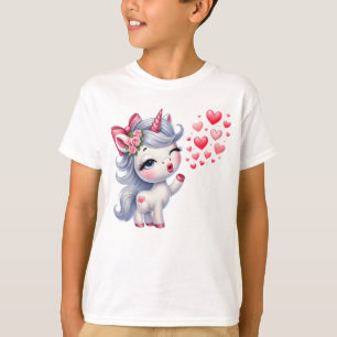 T-shirt Illustration de licorne adorable
