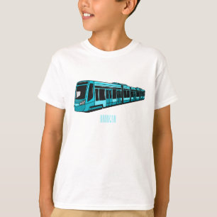 T-shirt Illustration de locomotive électrique