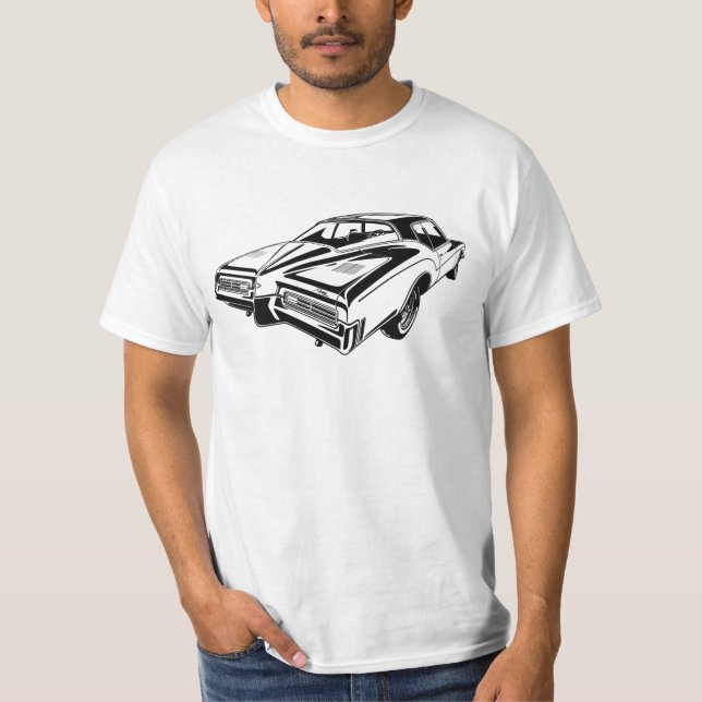 T-shirt Illustration de l'oeuvre Buick Riviera GS 1971 arr (Devant)