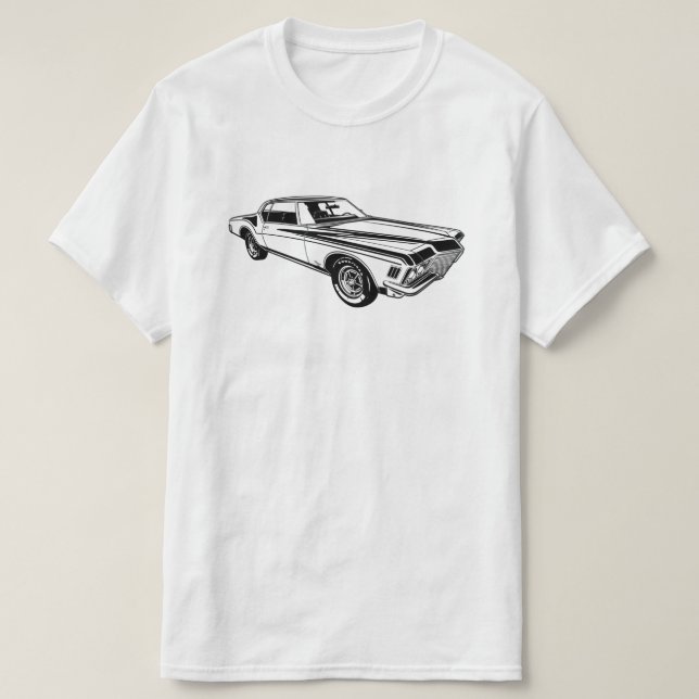 T-shirt Illustration de l'oeuvre Buick Riviera GS 1971 fro (Design devant)