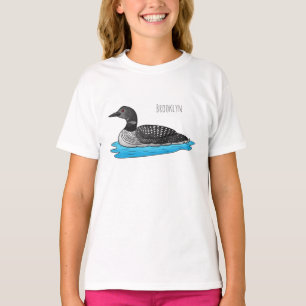 T-shirt Illustration de Loon bird