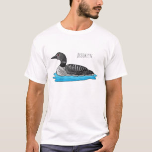 T-shirt Illustration de Loon bird