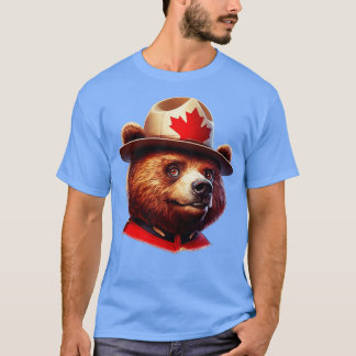 T-shirt Illustration de l'ours de la Montagne du Canada