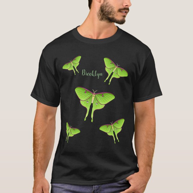 T-shirt Illustration de Luna Moth (Devant)