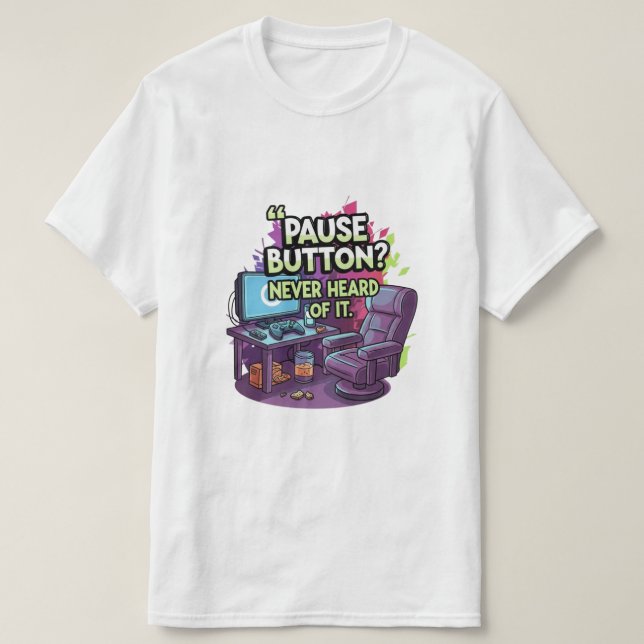 T-shirt Illustration de mème de jeu drôle – Citation de jo (Design devant)