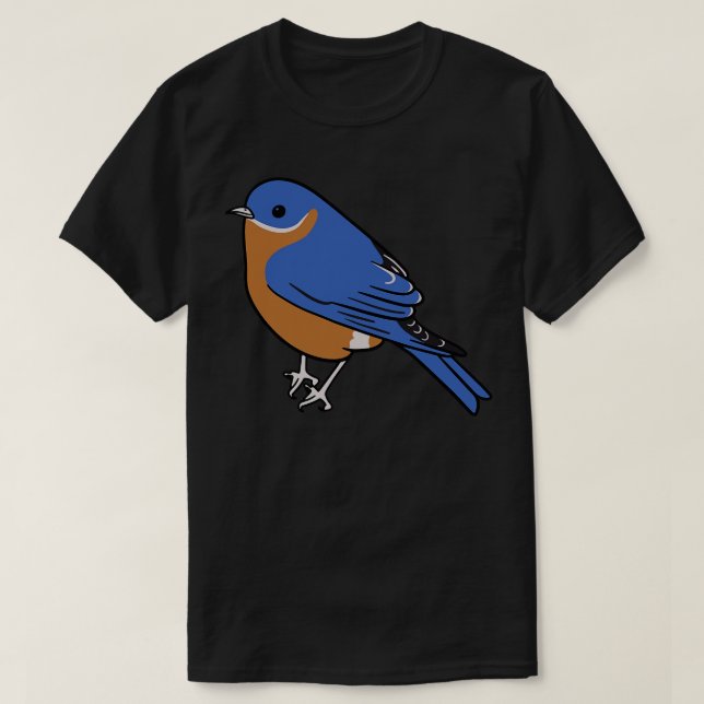 T-shirt Illustration de mignon bleu (Design devant)