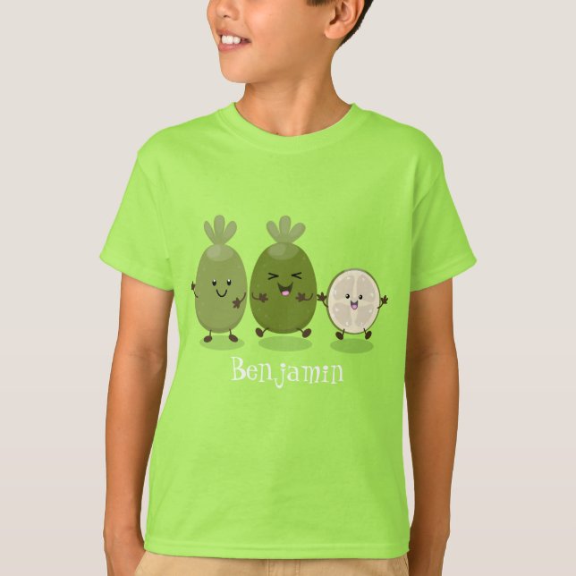 T-shirt Illustration de mignonne guava feijoa (Devant)