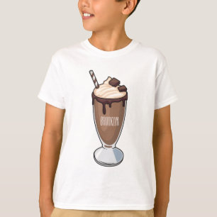 T-shirt Illustration de milk-shake au chocolat