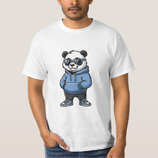 T-shirt Illustration de mode streetwear Cool Panda – Unise